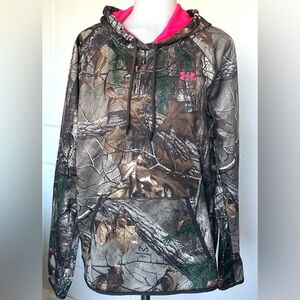 Under Armor Camouflage Hoodie with Pink Accents